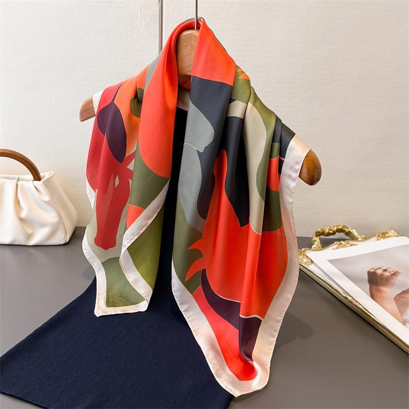 2026 New Women Square Scarf Im - огляд і ціна Scarf Silk Square